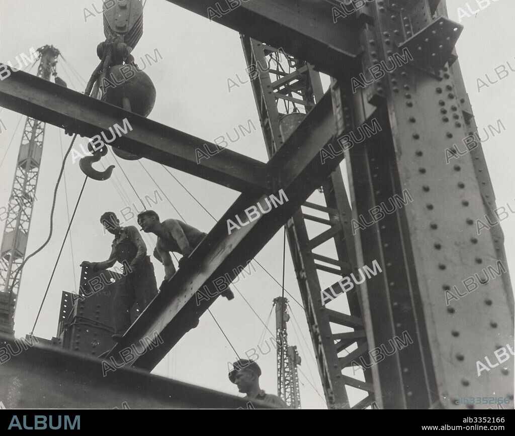 LEWIS WICKES HINE. Workers at the Construction of Empire State Building.
