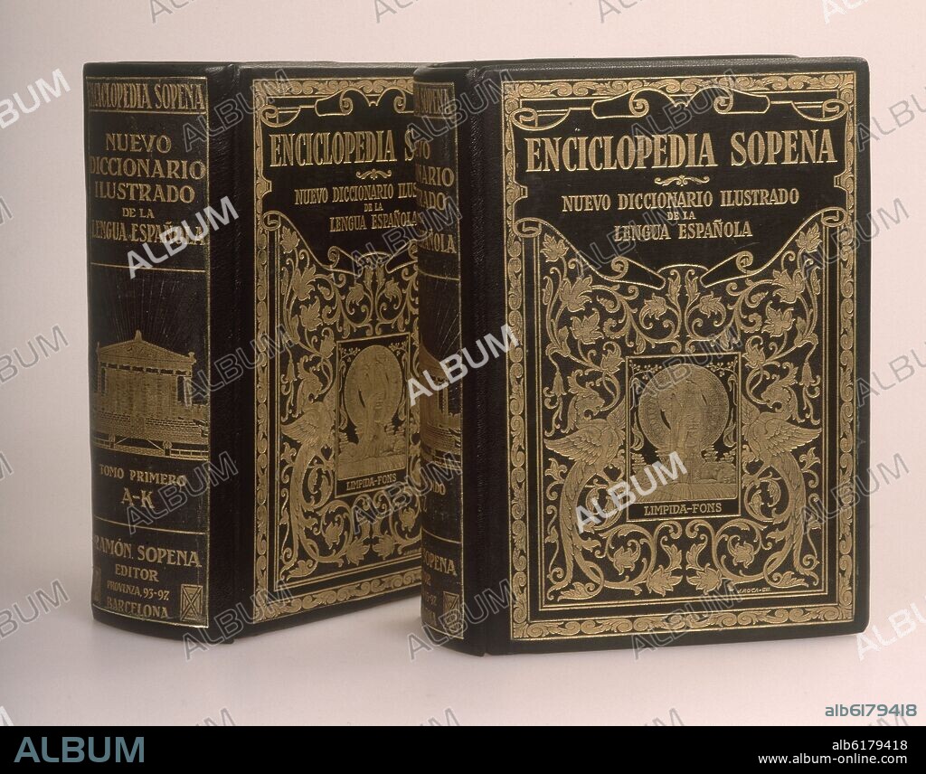 ENCICLOPEDIA SOPENA. NUEVO DICCIONARIO ILUSTRADO DE LA LENGUA ESPAÑOLA. 4º EDICION 1930.