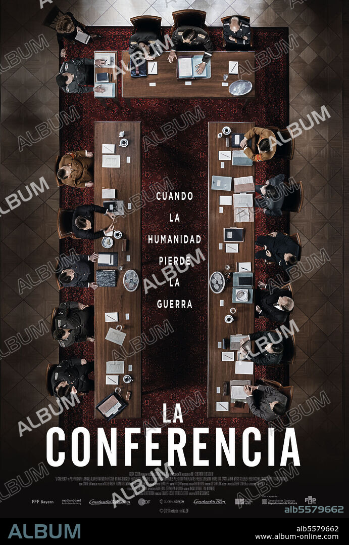 Poster de LA CONFERENCIA, 2022 (DIE WANNSEEKONFERENZ), dirigida por MATTI GESCHONNECK. Copyright Constantin Television / ZDF.