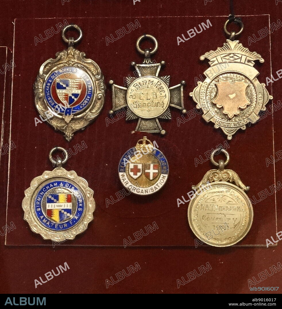 Sergeant Albert Thomas Sheldon, 5th Battalion First world war, medals and badges Medals (left to right) MBE; Military Medal;1914-15 Star; British War Medal; Allied Victory Medal; Defence Medal; King George VI Coronation Medal; Territorial Decoration;.