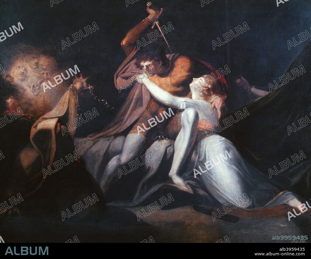 'Percival Delivering Belisane from the Enchantment of Urma', exhibited 1783. Found in the collection of the Tate, London.