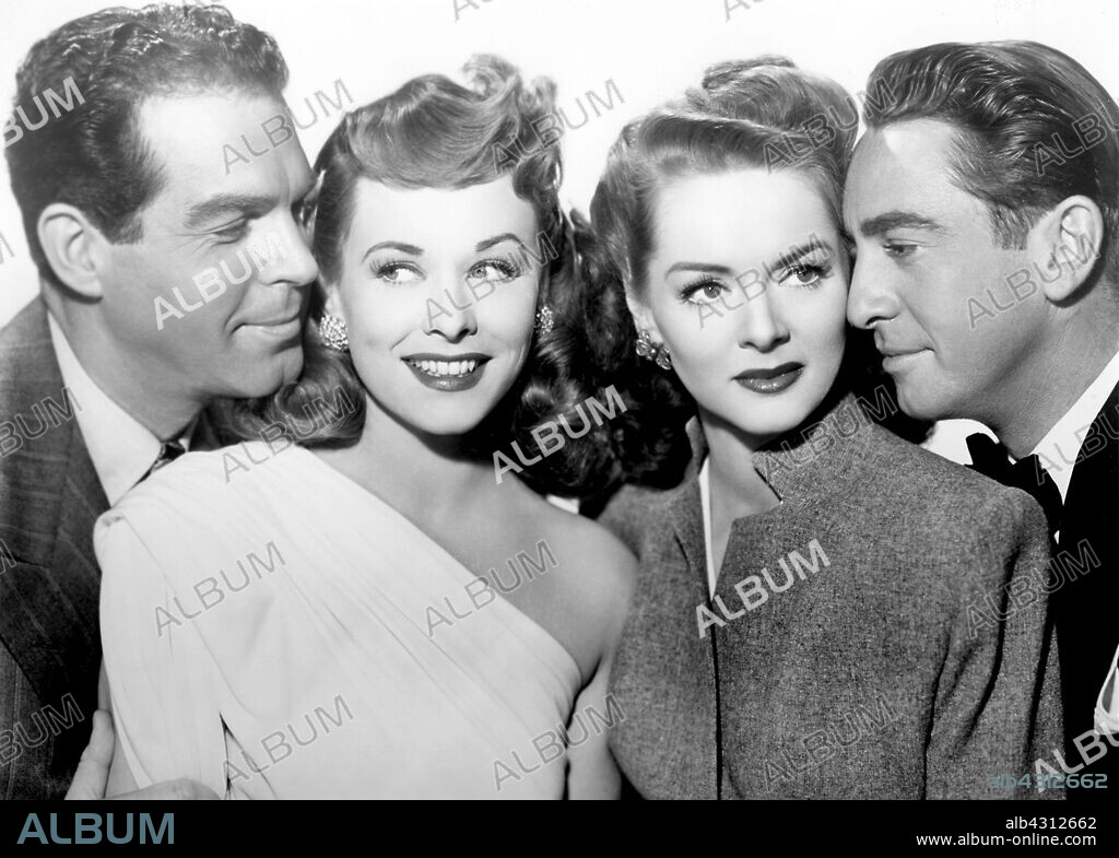 ARLEEN WHELAN, FRED MACMURRAY, MACDONALD CAREY and PAULETTE GODDARD in SUDDENLY IT'S SPRING, 1947, directed by MITCHELL LEISEN. Copyright PARAMOUNT PICTURES.