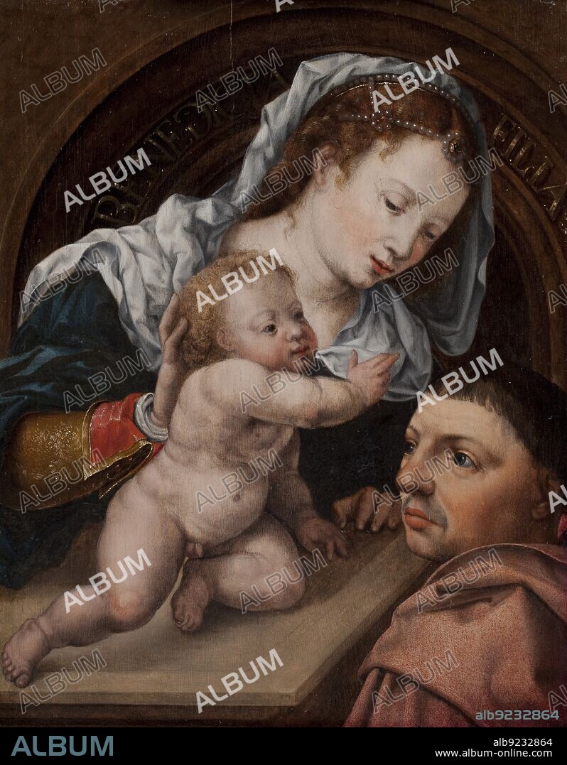 JAN GOSSAERT. Virgin and Child with a Patron, 1462-1561.