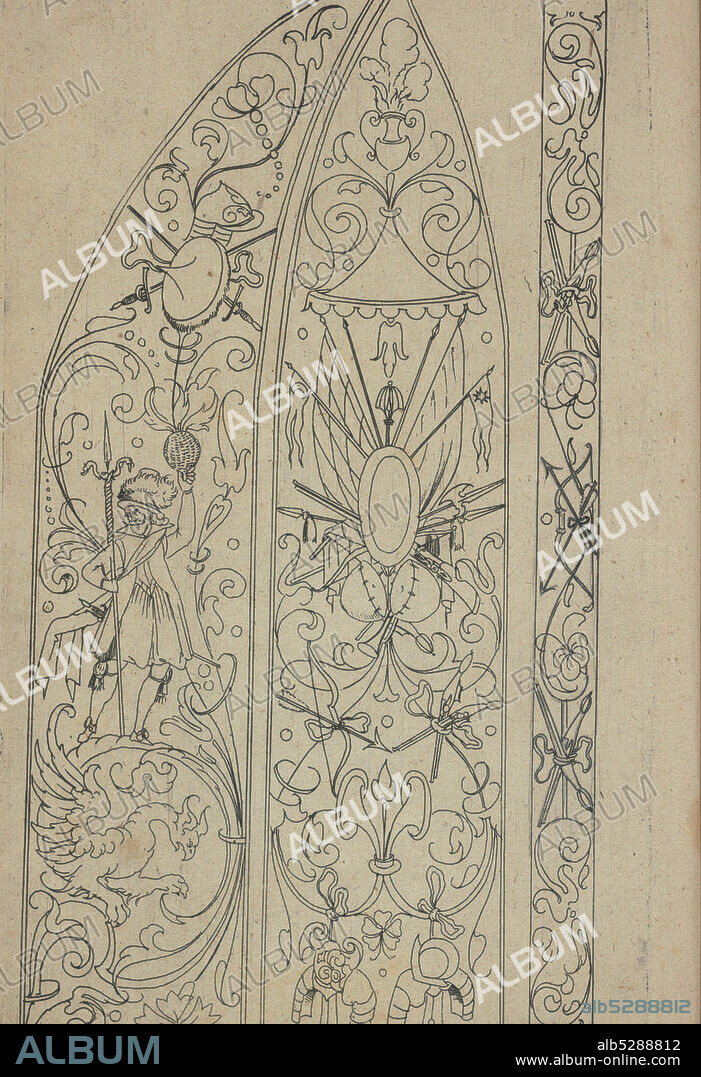 ANDREAS BRETSCHNEIDER. New Modelbüch (Page 16v), 1615. [From a book of embroidery designs].