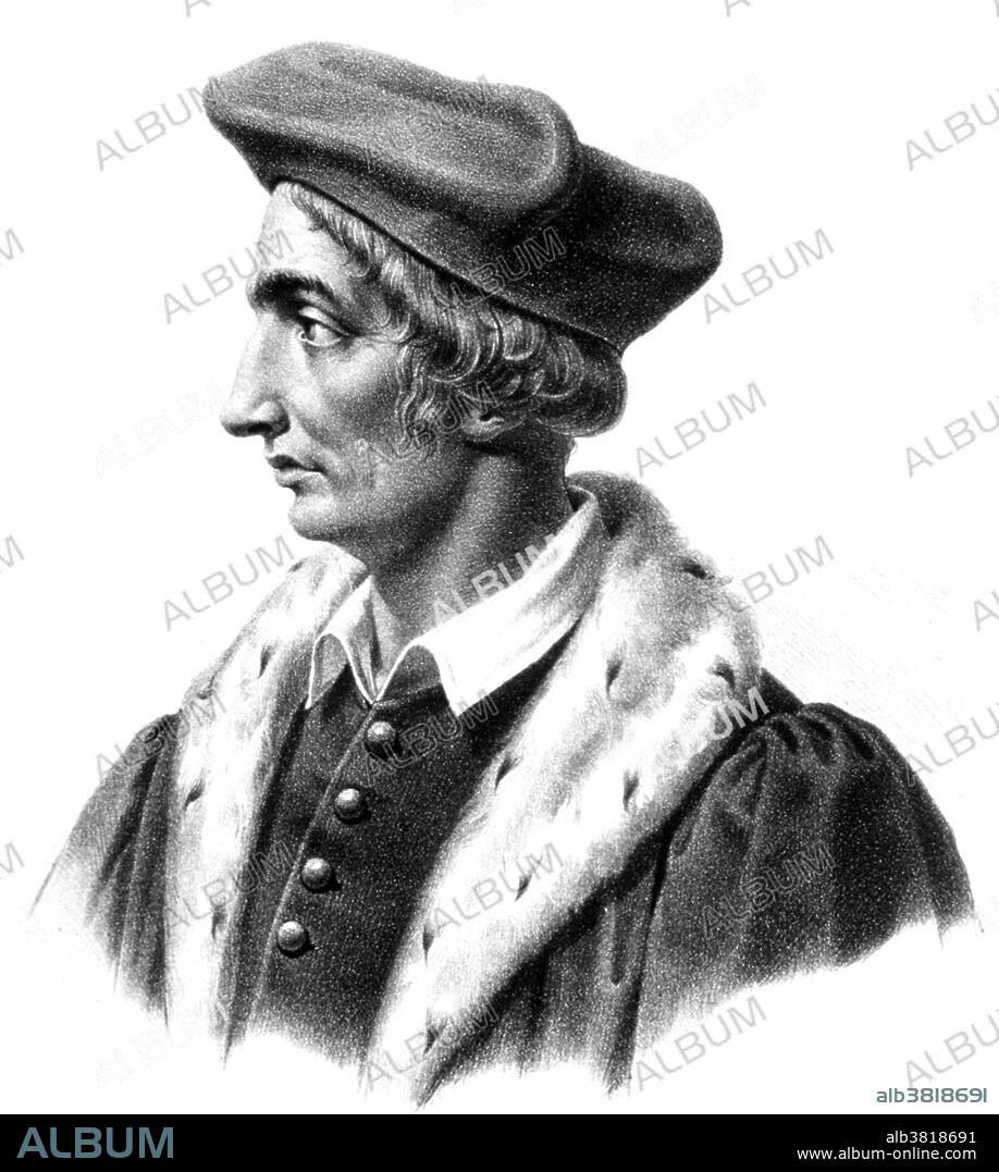 Jean Francois Fernel (1497-1558) was a French physician who introduced the term "physiology" to describe the study of the body's function. He was the first person to describe the spinal canal. The lunar crater Fernelius is named after him. His mathematical and astronomical studies included: Cosmotheoria (1528) determination of a degree of arc of the meridian, Monalosphaerium(1526), and De proportionibus (1528).