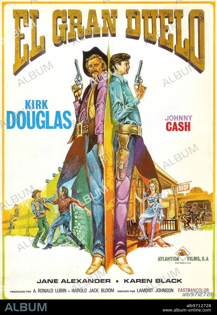 Poster of A GUNFIGHT, 1971, directed by LAMONT JOHNSON. Copyright BRYNA PROD/MGM.