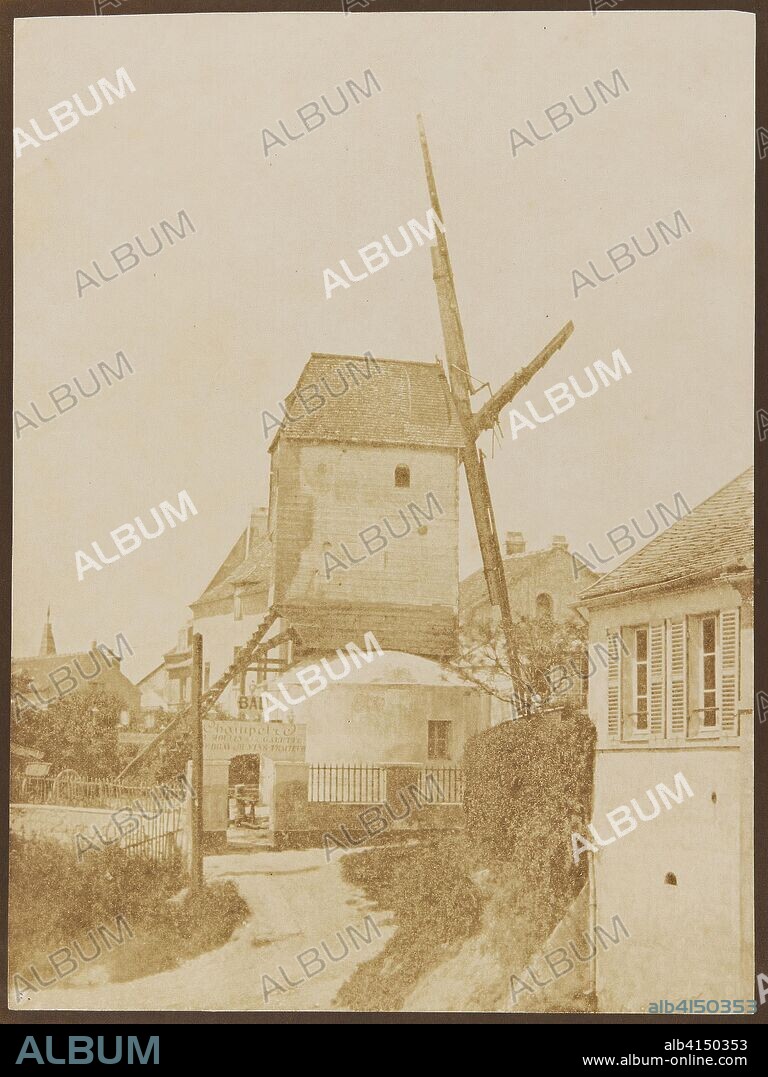 Moulin de la Galette (Montmartre). Hippolyte Bayard; French, 1801-1887. Date: 1842. Dimensions: 21.5 × 16.2 cm (image); 22.3 × 16.8 cm (paper); 33 × 24.9 cm (mount). Salted paper print. Origin: France.