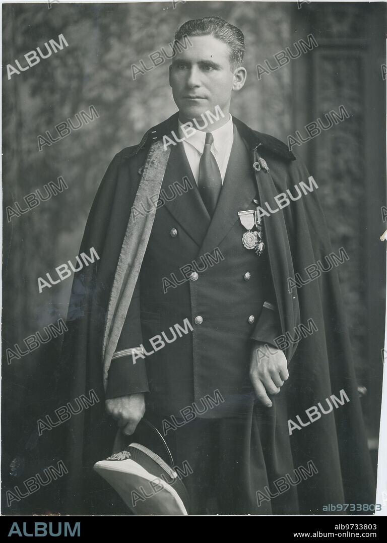 1936. Fotografía del aviador cubano Antonio Menéndez Peláez.