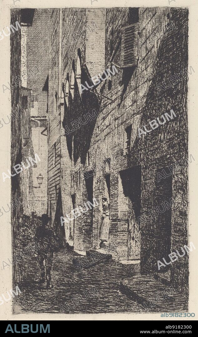 TELEMACO SIGNORINI. House of Dante da Castiglione [Casa di Dante da Castiglione], c. 1883.