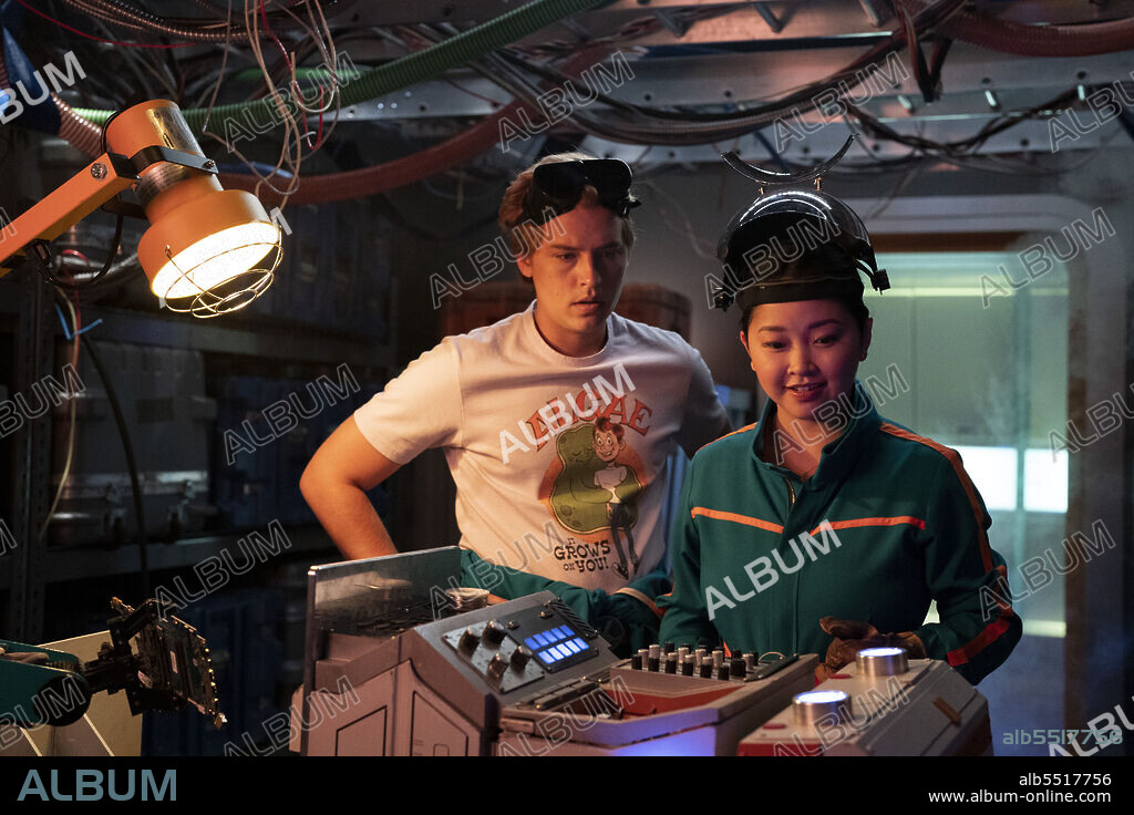 COLE SPROUSE and LANA CONDOR in MOONSHOT, 2022, directed by CHRISTOPHER WINTERBAUER. Copyright NEW LINE CINEMA.