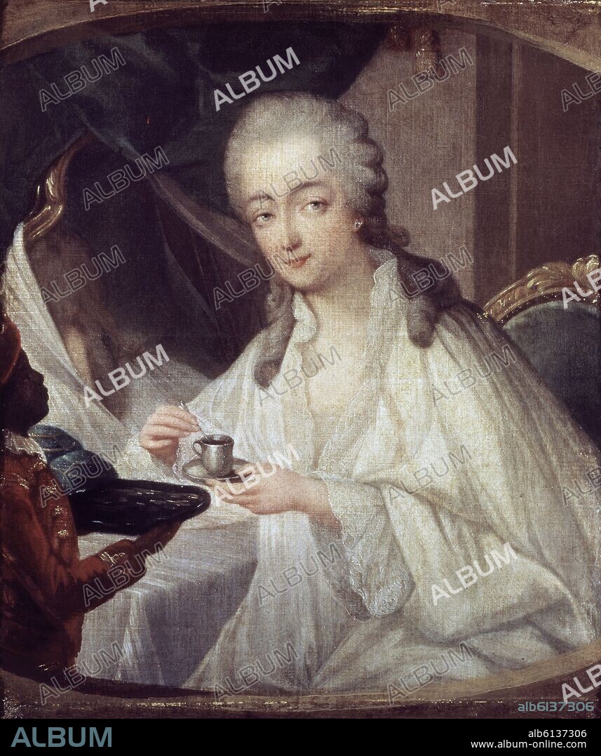 AUGUSTE DE CREUSE. MADAME DU BARRY Y SU NEGRO ZAMOR - 1837.