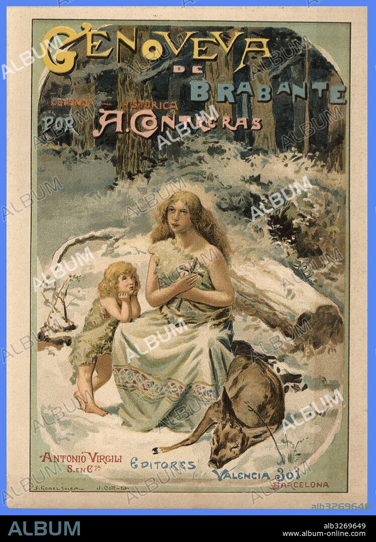 Novela. Genoveva de Brabante, de A. Contreras. Barcelona, 1900.