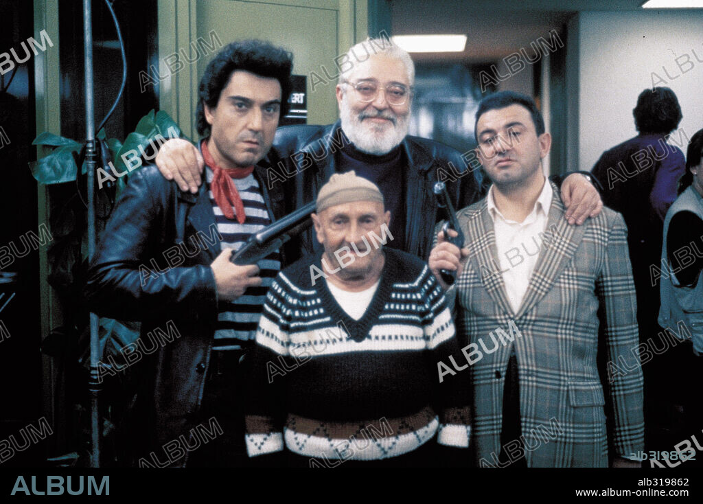 ANDRES PAJARES, IVa y JESUS BONILLA en MAKINAVAJA, EL ULTIMO CHORISO, 1992, dirigida por CARLOS SUAREZ.