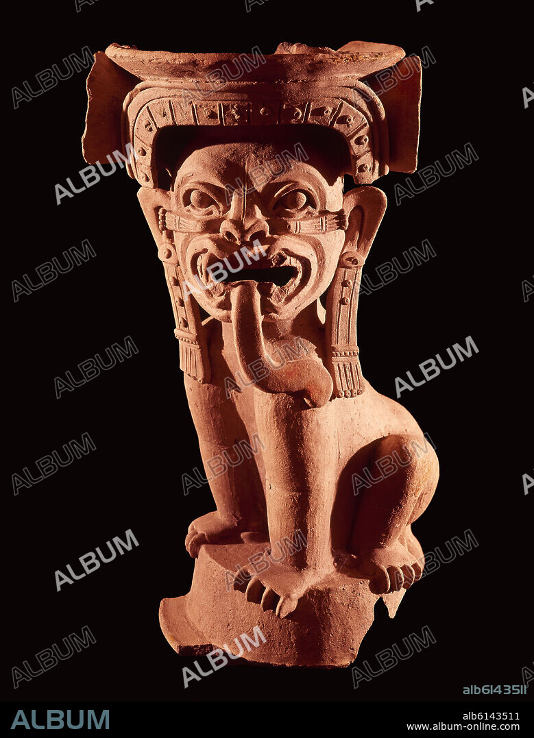 INCENSARIO ZOOMORFO-TERRACOTA INCA-800/500 DC-CULTURA  LA TOLITA(ESMERALDAS)40x20,5CM.