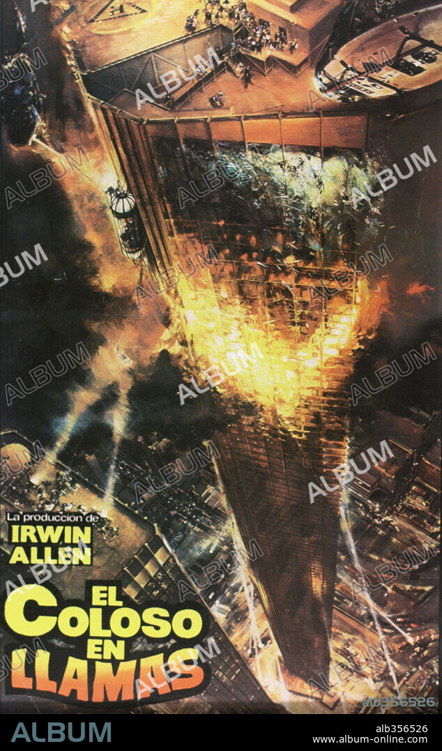 Poster of THE TOWERING INFERNO, 1974, directed by IRWIN ALLEN and JOHN GUILLERMIN. Copyright 20TH CENTURY FOX/WARNERS.