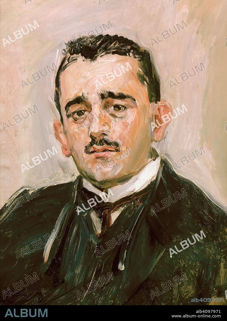 MAX SLEVOGT. Portrait of Bruno Cassirer (1872-1941).