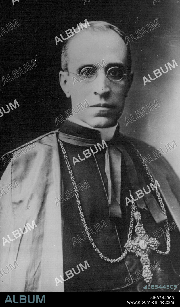 New Pope Elected. Pope Pius XII (formerly Cardinal Pacelli, the late Pope's Secretary of State). March 03, 1939 (Photo by Sport and General Press Agency Limited).