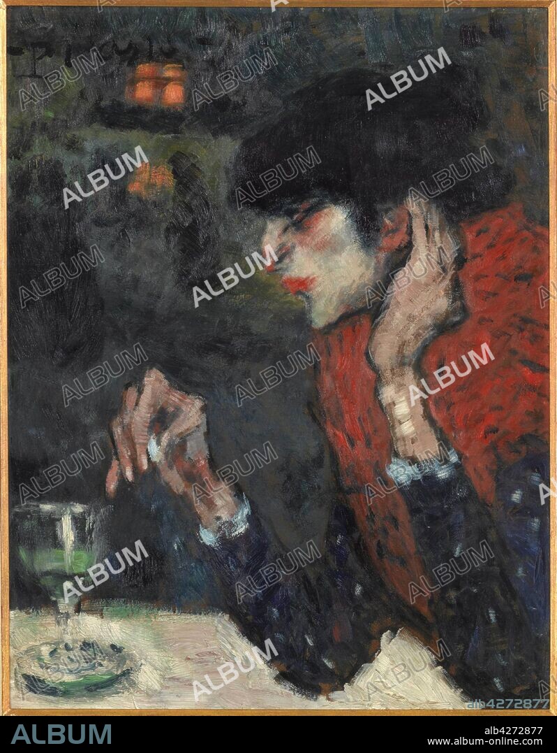 PABLO PICASSO. The Absinthe Drinker.