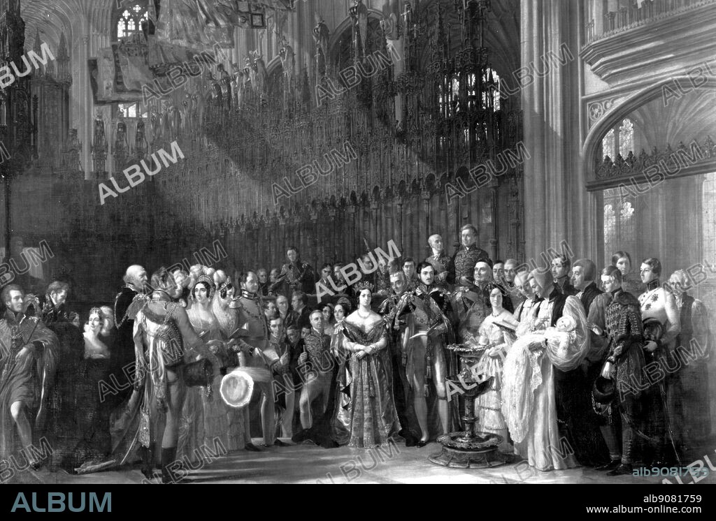 The christening of the Prince of Wales (later King Edward VII) at Windsor Castle in 1842. Humboldt found great splendour at the English Court, but a way of life that was natural and friendly.