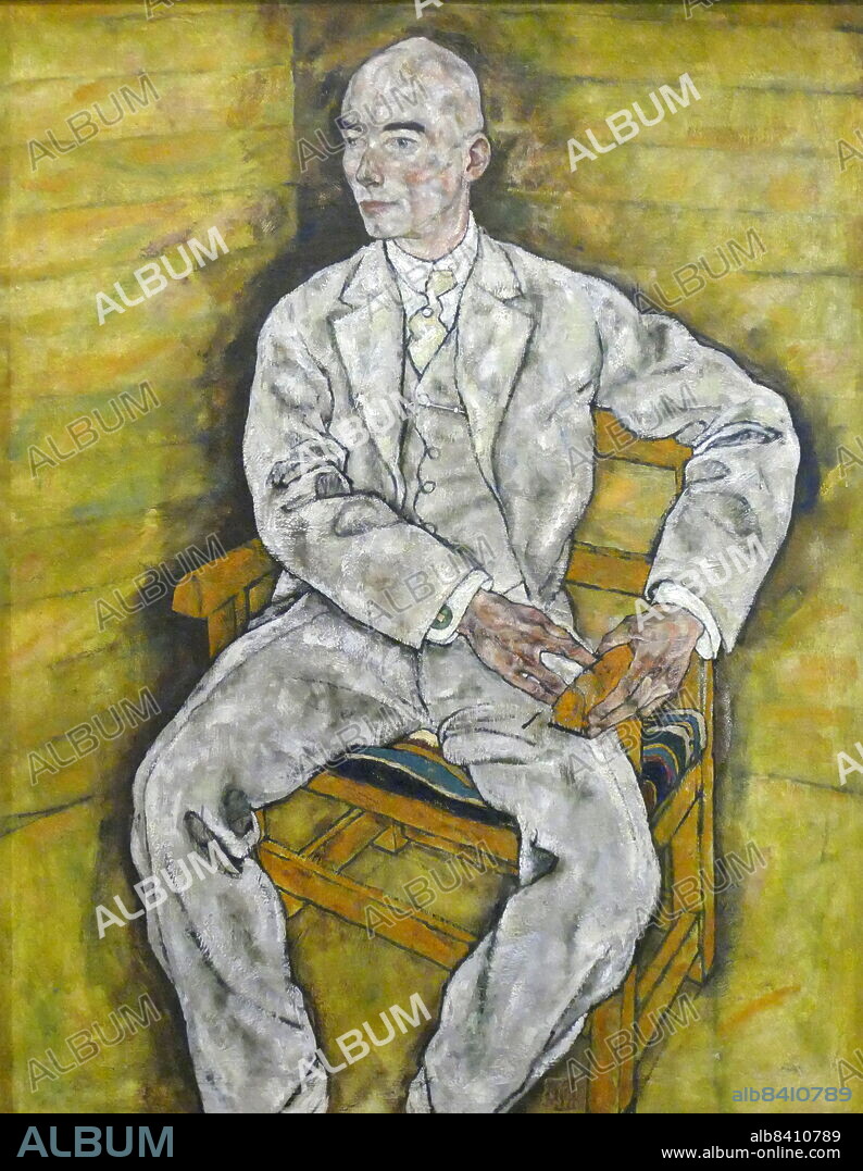 Victor Ritter von Bauer, 1918 by Egon Leo Adolf Ludwig Schiele (12 June 1890 - 31 October 1918) was an Austrian Expressionist painter.