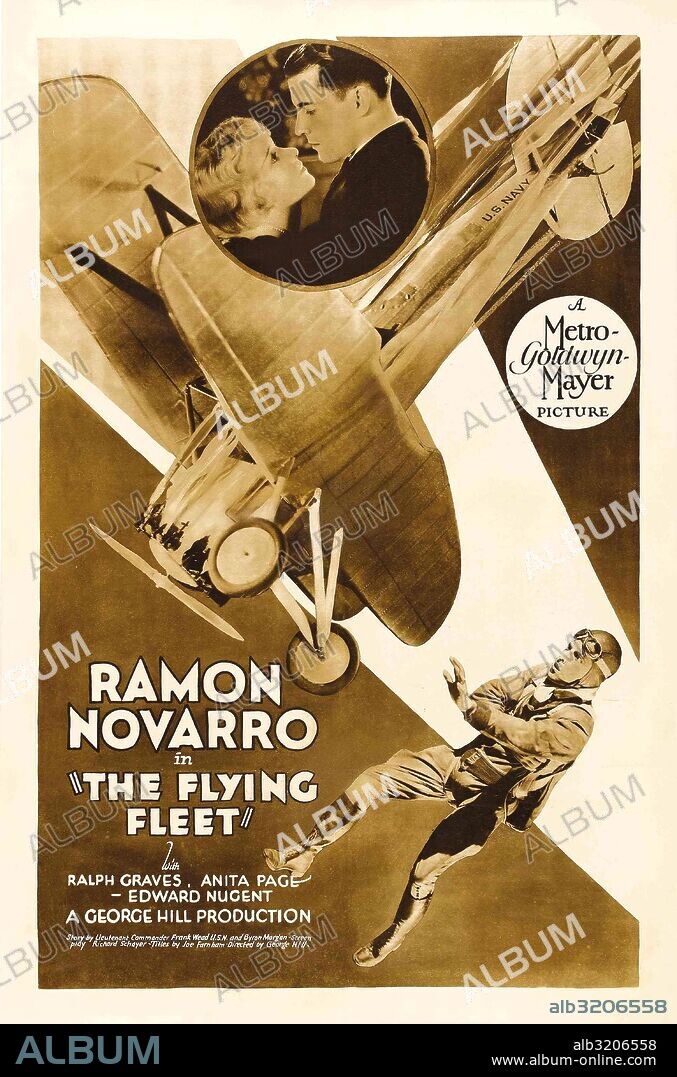 Poster of THE FLYING FLEET, 1929. Copyright METRO GOLDWYN MAYER.