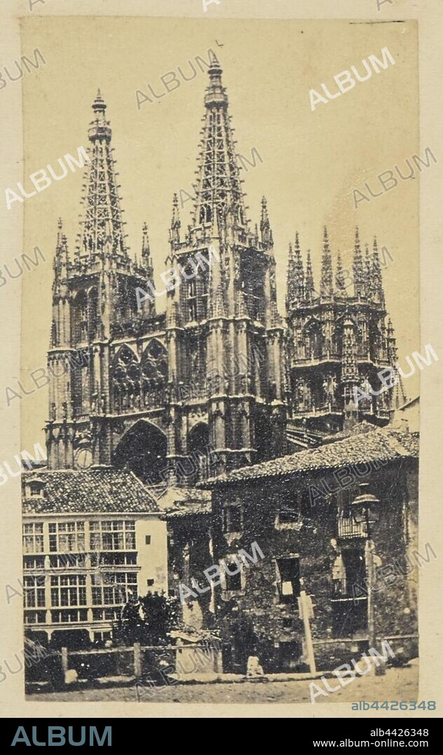 Burgos Cathedral, Burgos, Unknown, Burgos, Spain, 1850s–1890s, Albumen silver print, 8.7 × 5 cm (3 7/16 × 1 15/16 in.).