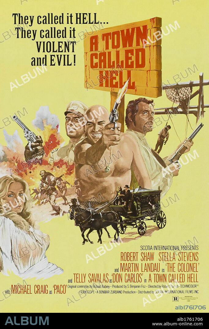 Poster of A TOWN CALLED BASTARD, 1971, directed by ROBERT PARRISH. Copyright BENMAR PRODUCTIONS.