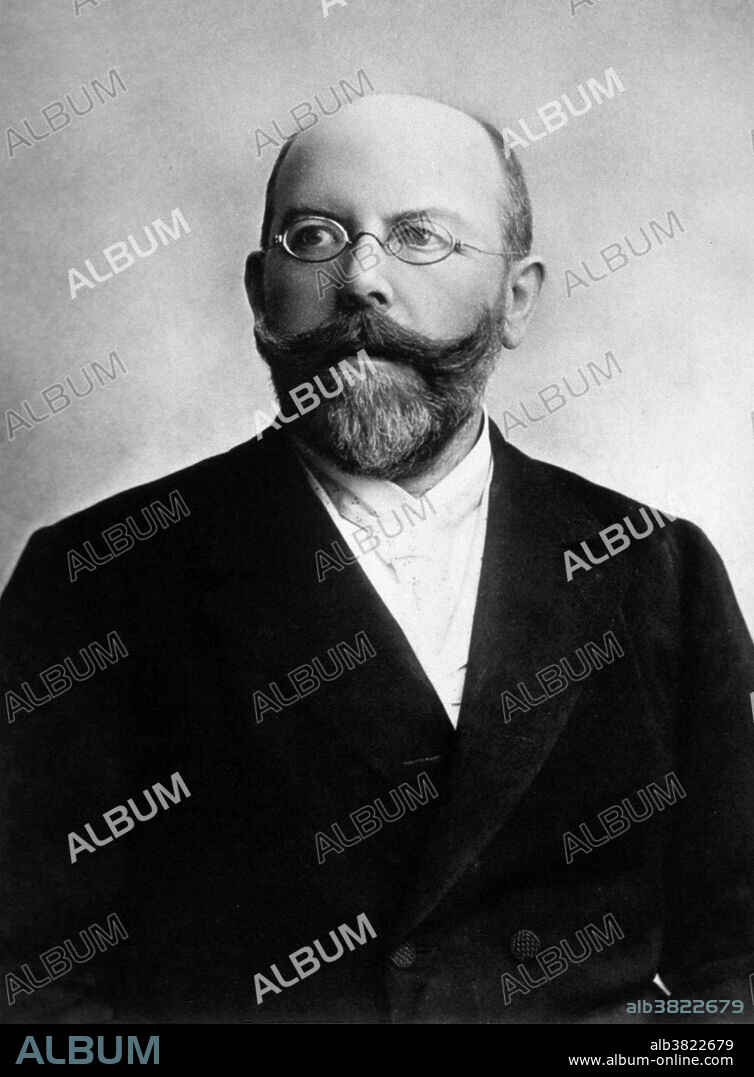 Friedrich August Johannes Loeffler (1852-1915) was a German bacteriologist at the University of Greifswald. He obtained his MD degree from the University of Berlin in 1874. He worked with Robert Koch from 1879-1884. Among his discoveries was the organism causing diphtheria (Corynebacterium diphtheriae) and the cause of foot and mouth disease (Aphthovirus). He also created Loeffler's serum, a coagulated blood serum used for the detection of the bacteria. He lived to be 62.