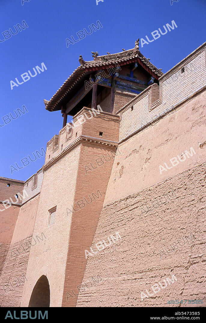 Jiayuguan, the ‘First and Greatest Pass under Heaven’, was completed in 1372 on the orders of Zhu Yuanzhang, the first Ming Emperor (1368-98), to mark the end of the Ming Great Wall. It was also the very limits of Chinese civilisation, and the beginnings of the outer ‘barbarian’ lands. For centuries the fort was not just of strategic importance to Han Chinese, but of cultural significance as well. This was the last civilised place before the outer darkness, those proceeding beyond, whether disgraced officials or criminals, faced a life of exile among nomadic strangers. Jiayuguan or Jiayu Pass (literally 'Excellent Valley Pass') is the first pass at the west end of the Great Wall of China, near the city of Jiayuguan in Gansu province.