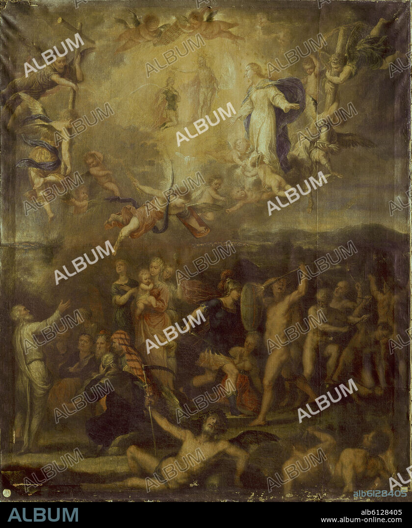 PEDRO ATANASIO BOCANEGRA (1638/1689). 'Alegoría de la Justicia', siglo XVII, Óleo sobre lienzo, 178 x 144 cm, Inv. 228.