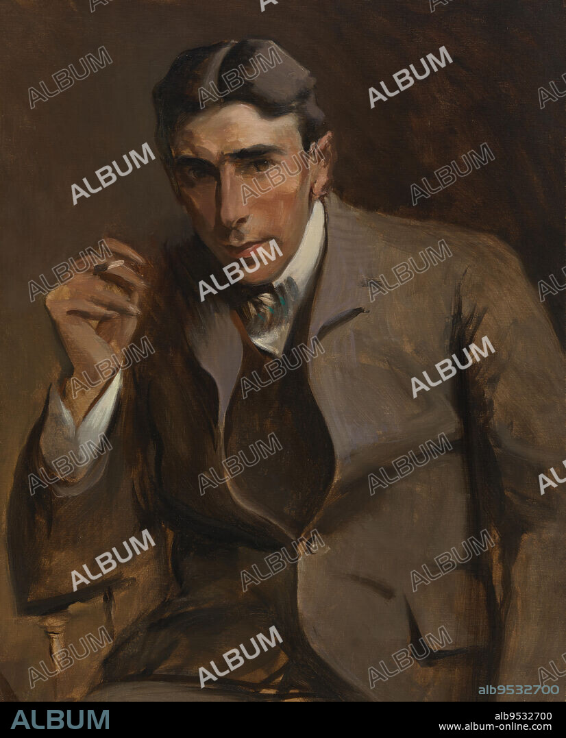 JOHN WHITE ALEXANDER. Newton Booth Tarkington. oil on canvas. Date: late 19th-early 20th century.