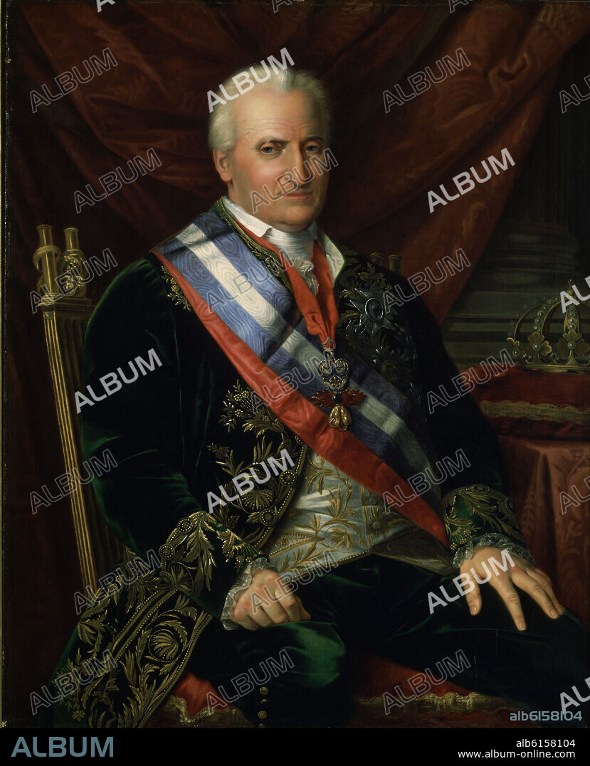 JOSE MADRAZO. CARLOS IV EN ROMA- PINTURA NEOCLASICA ESPAÑOLA.