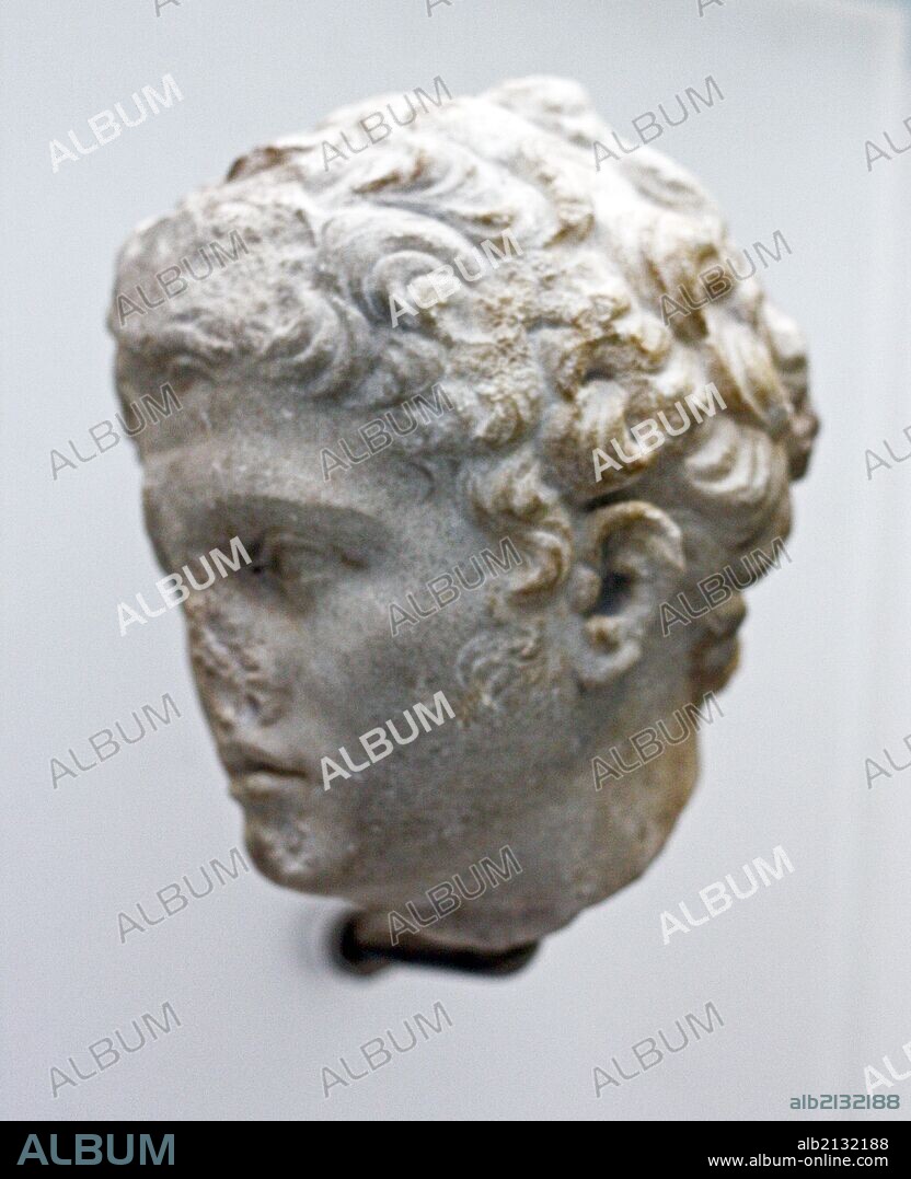 Pergamum, Berlin Heads from the Telephos Frieze The Telephos was the mythic founder of Pergamum. (Photo by: Universal History Archive/UIG via Getty Images).