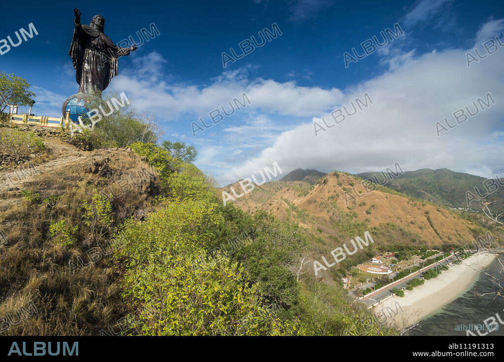 Cristo Rei of Dili statue, Dili, East Timor, Southeast Asia, Asia.
