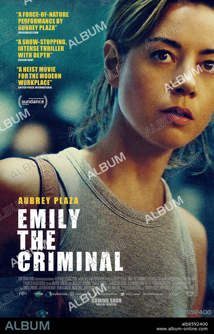 AUBREY PLAZA in EMILY THE CRIMINAL, 2022, directed by JOHN PATTON FORD. Copyright Low Spark Films.