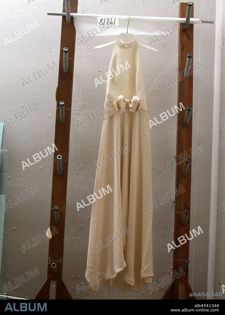 EVENING JUMPSUIT, Pierre Balmain, Designer (French, 1914-1982), 1965-1969, Silk Crepe, twill, organza, Satin Ribbon, L: 49 in., Textile and Fashion Arts.