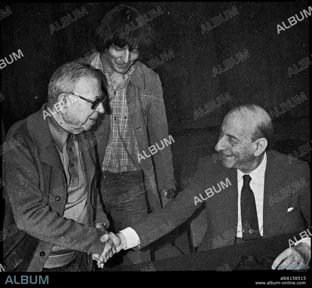Jean-Paul Sartre, Raymond Aron and André Gluksman. 1979.