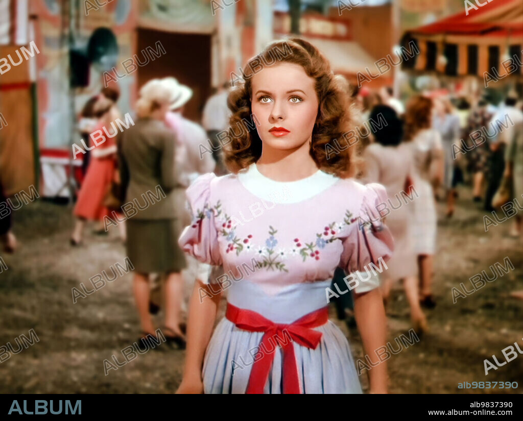 JEANNE CRAIN in STATE FAIR, 1945, directed by WALTER LANG. Copyright 20TH CENTURY FOX.