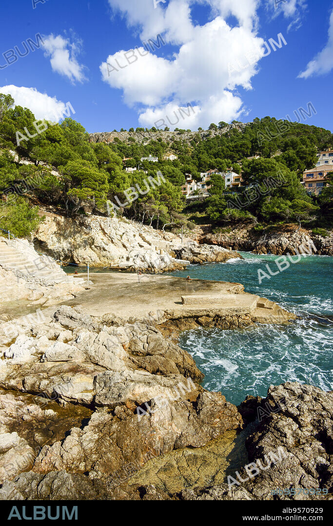 Canyamel beach, Baixada de Cal Rei, Capdepera municipality, Mallorca, Balearic Islands, Spain.