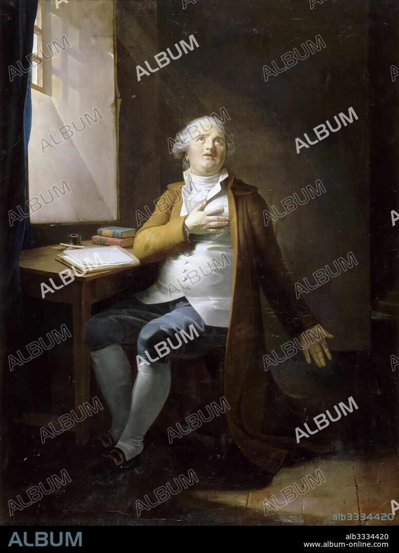 HENRI-PIERRE DANLOUX. Louis XVI in the Temple.