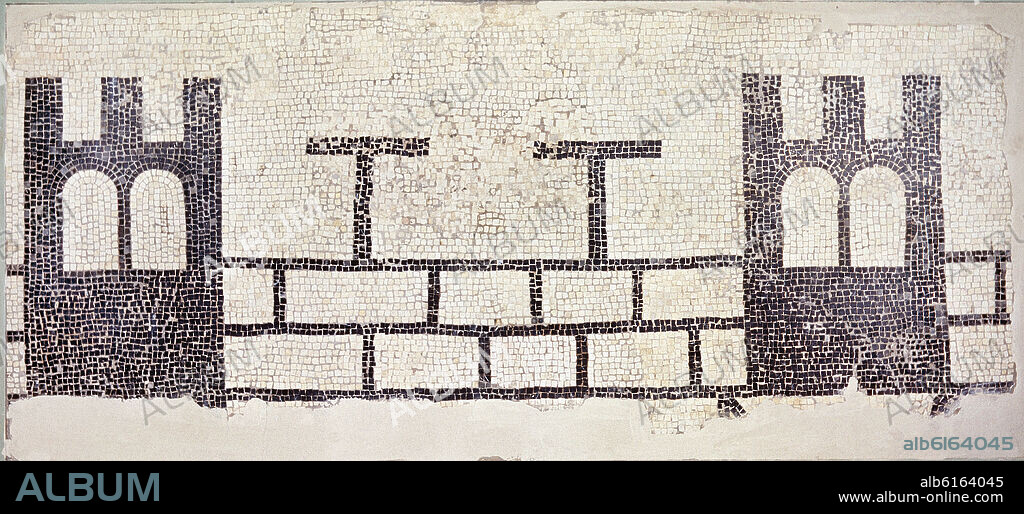 MOSAICO ROMANO PROCEDENTE DE PAMPLONA.