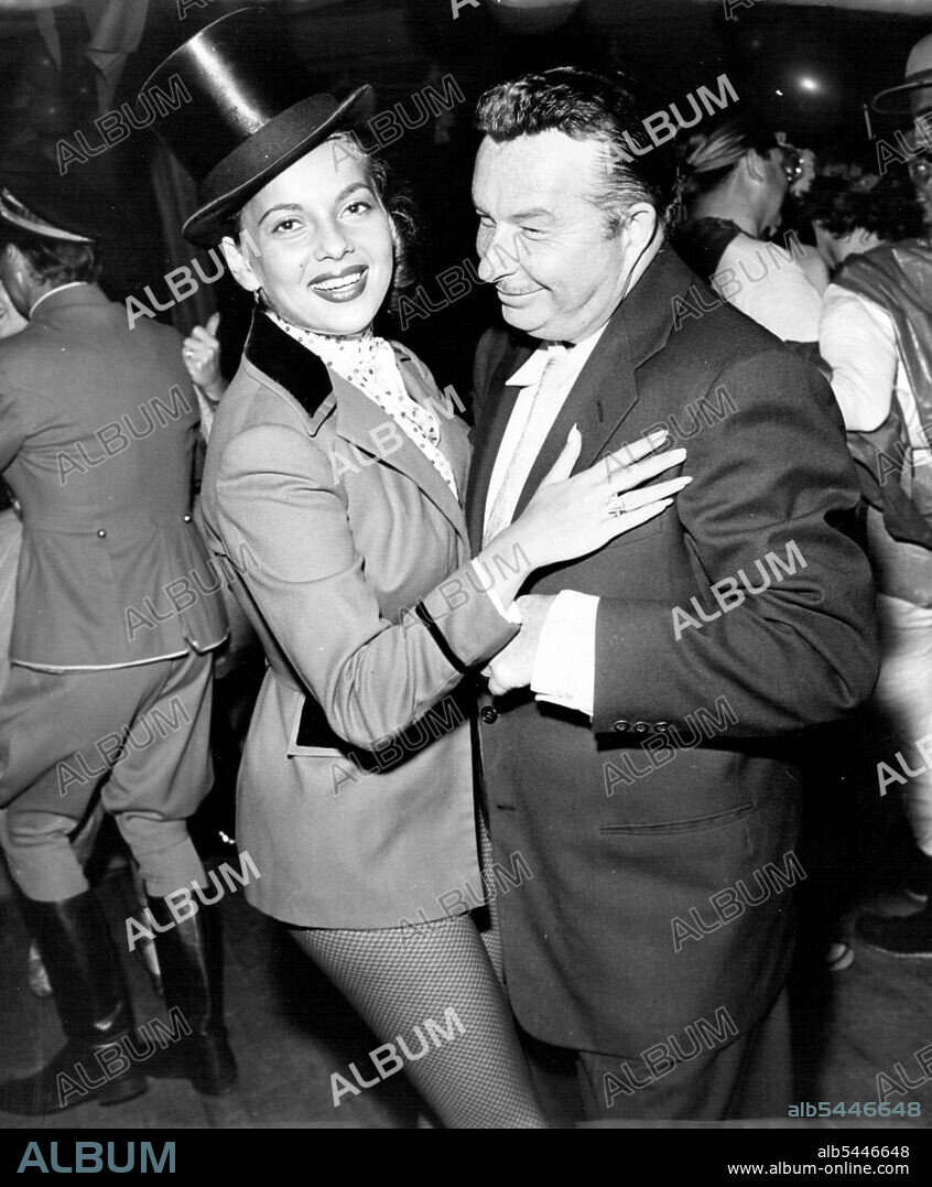 Abbe Lane & Xavier Cugat. December 3, 1954.