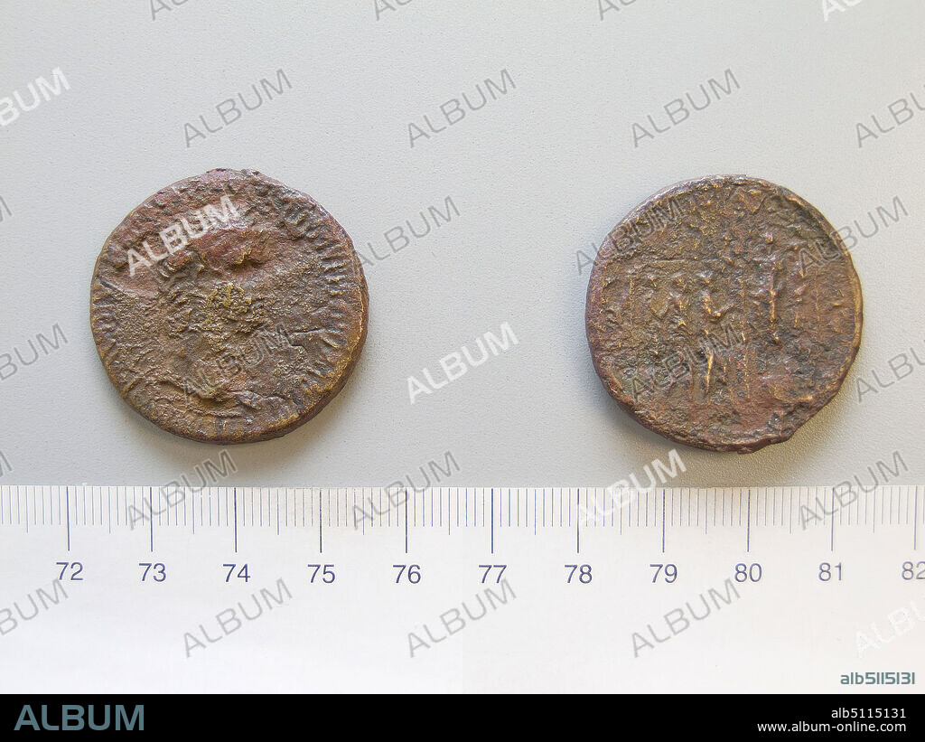 Ruler: Nero, Emperor of Rome, Roman, A.D. 3768, ruled A.D. 5468, Mint: Rome, Sestertius of Nero, Emperor of Rome from Rome, 64, Orichalcum, 21.36 g, 7:00, 33 mm, Made in Rome, Italy, Roman, 1st century A.D., Numismatics.