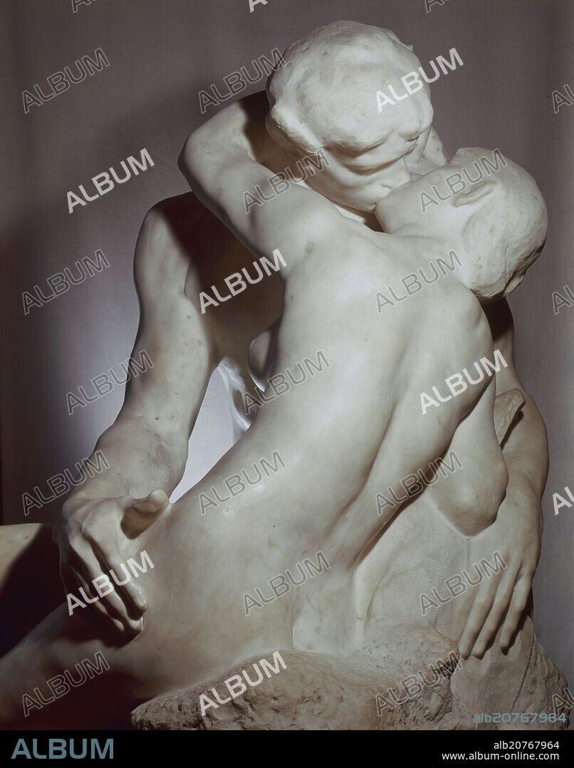 AUGUSTE RODIN (1840-1917). EL BESO - 1886 - DETALLE -  ESCULTURA EN MARMOL.