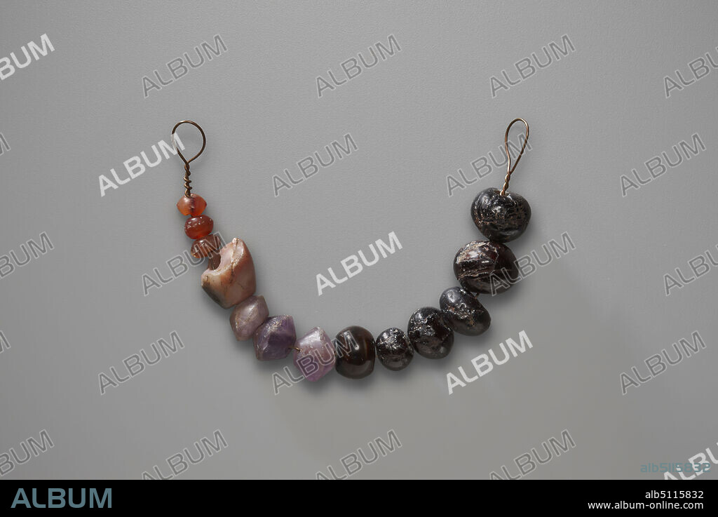 Bead, ca. 323 B.C.A.D. 256, Stone, 1.15 cm (7/16 in.), Yale-French Excavations at Dura-Europos, Excavated in Dura-Europos, Syria, Syrian, Dura-Europos, Greco-Roman or Parthian, Jewelry.