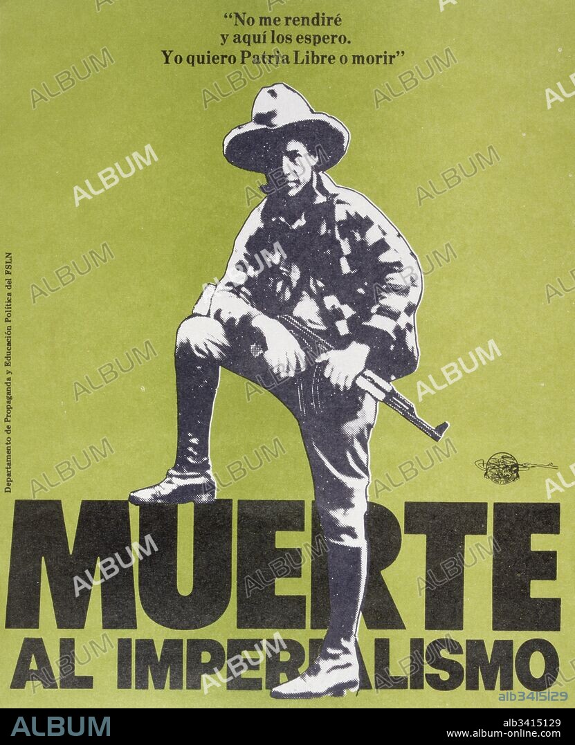 Sandinista National Liberation Front (FSLN) propaganda poster in Nicaragua. The party was named after Augusto César Sandino, who led the Nicaraguan resistance against the United States occupation of Nicaragua in the 1930s. The FSLN overthrew Anastasio Somoza in 1979, ending the Somoza dynasty, and established a revolutionary government in its place. Following their seizure of power, the Sandinistas ruled Nicaragua from 1979 to 1990, first as part of a Junta of National Reconstruction.