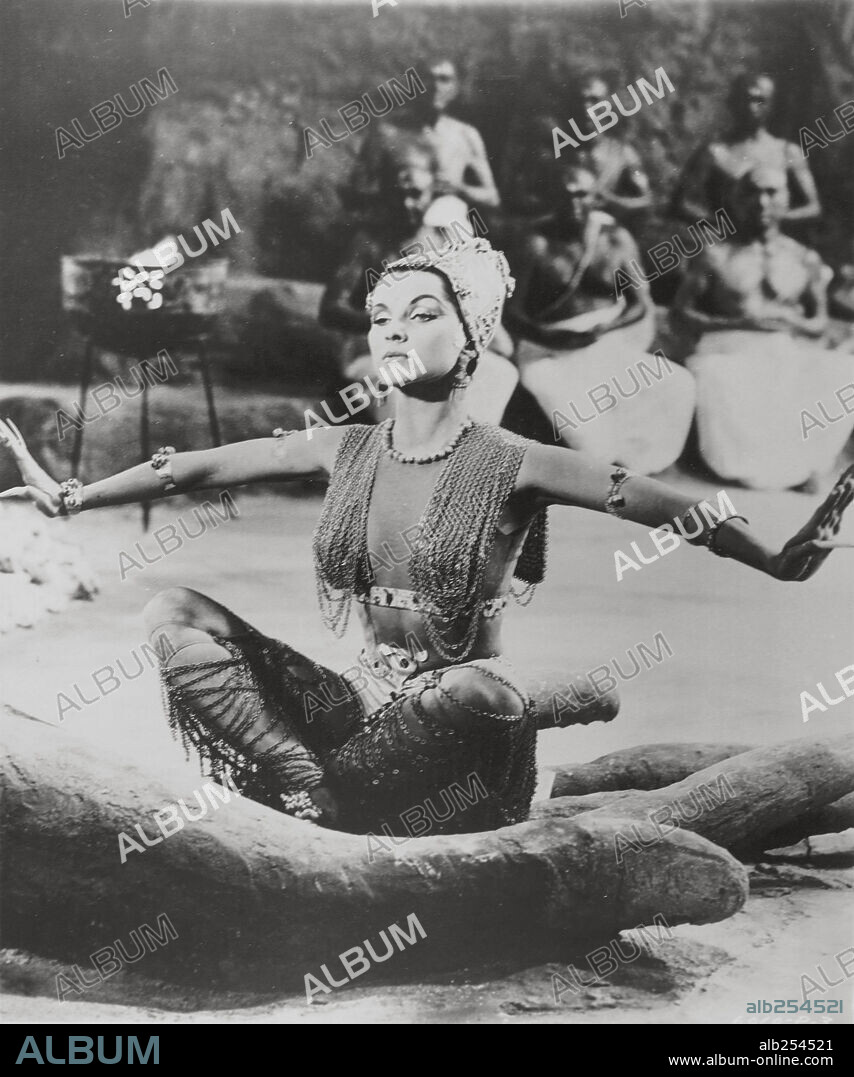 DEBRA PAGET in JOURNEY TO THE LOST CITY, 1959, unter der Regie von FRITZ LANG. Copyright AMERICAN INTERNATIONAL PICTURES.