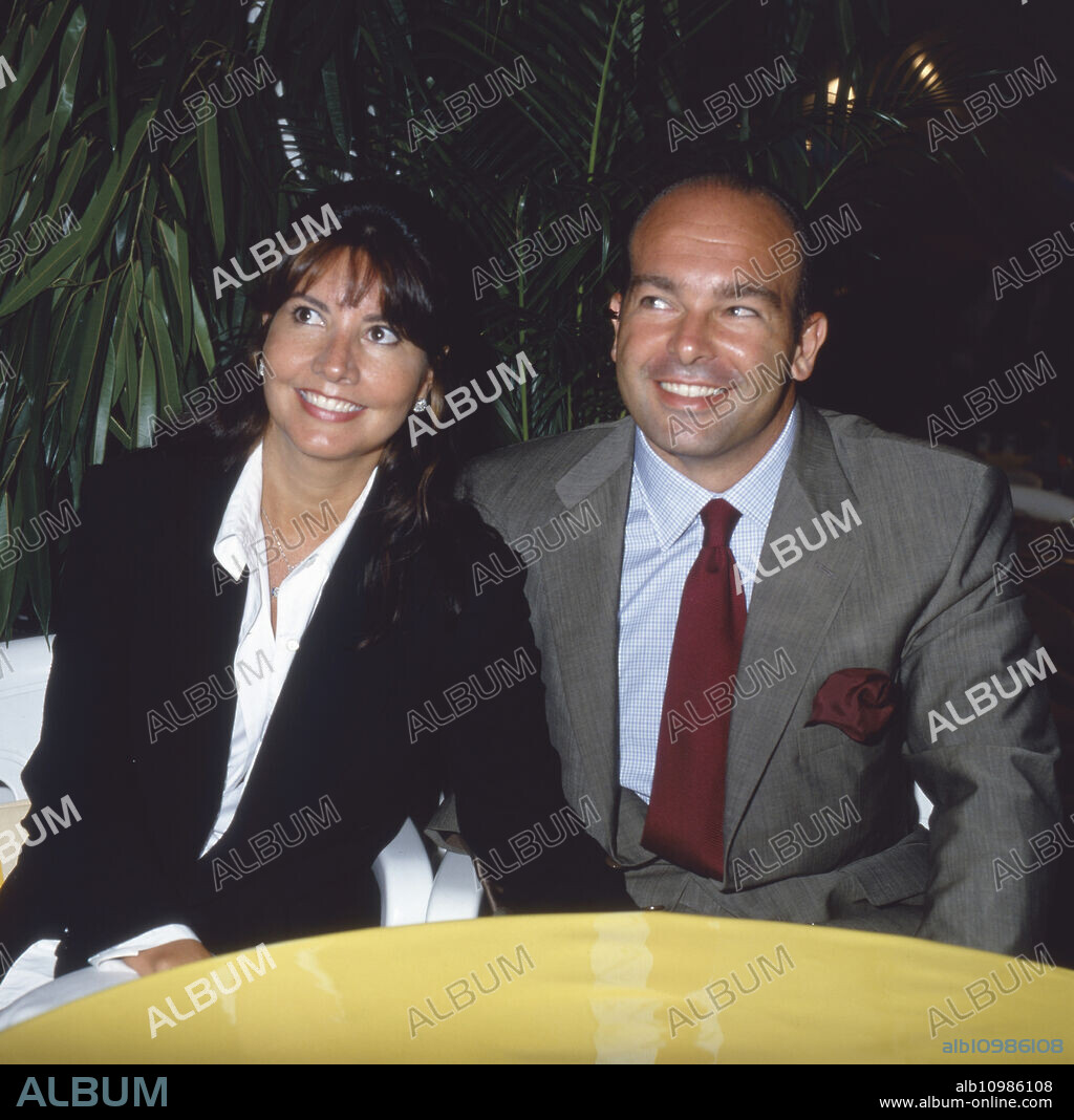 Giuseppe Pedersoli, Italian actor and son of Bud Spencer, with his wife, Germany circa 1985.