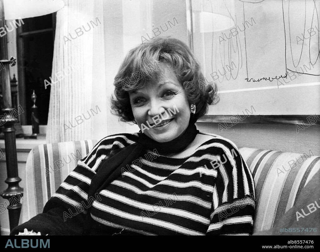 ARKIV 1978-01-13. Sångerskan och skådespelerskan Ulla Sallert porträtt 13:e januari 1978.. Foto:Lennart Nygren / SvD / SCANPIX / Kod: 11014.