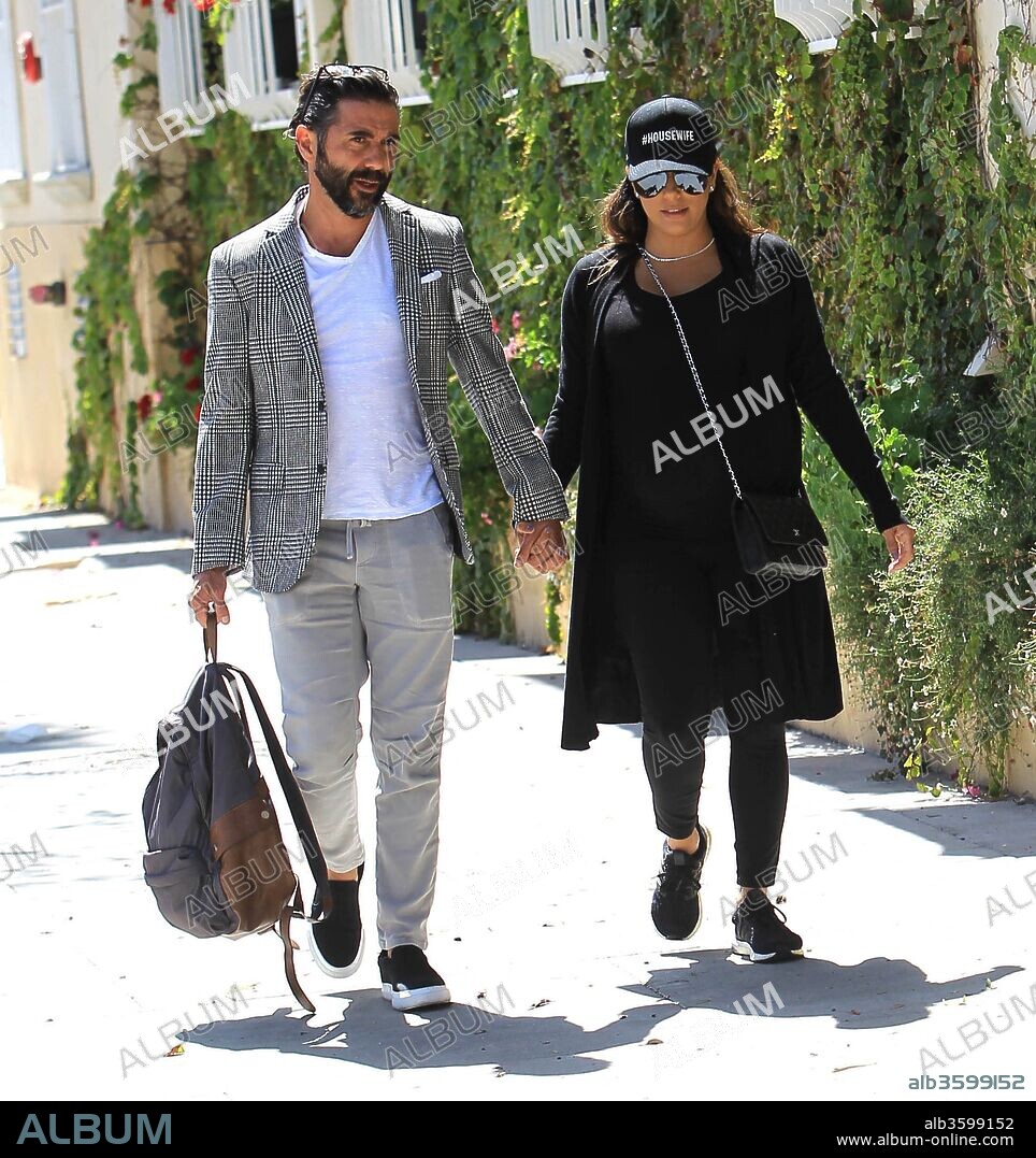 JOSE BASTON and EVA LONGORA. April 13, 2018 - Los Angeles, California, USA - 4/12/18.Eva Longoria and husband Jose Baston shop in Beverly Hills, CA. 13/04/2018